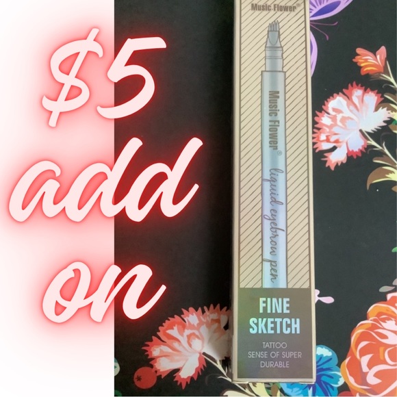 Music Flower liquid eyebrow pen 01 chestnut, liquid, 24 hrs water proof - Picture 1 of 7